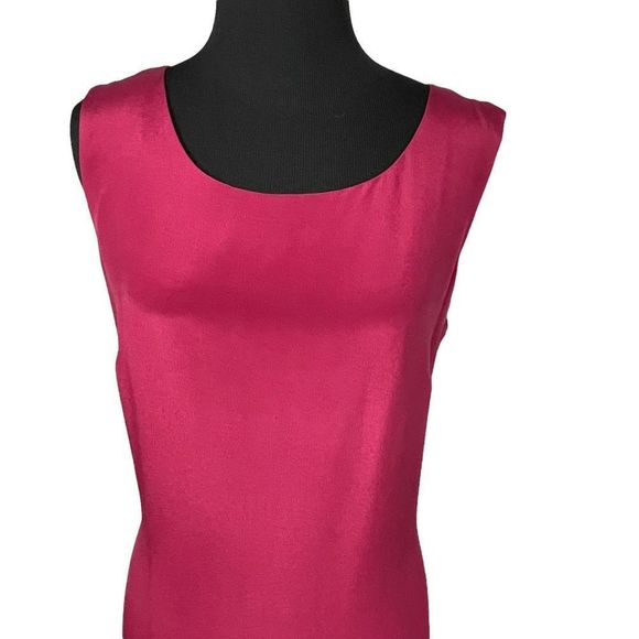 Talbots Pure Silk 2 Piece Wine Jacket and Sleeveless Sheath Maxi Dress S… - Picture 10 of 15